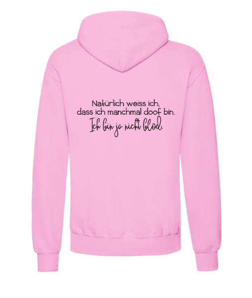 ich bin ja nicht blöd